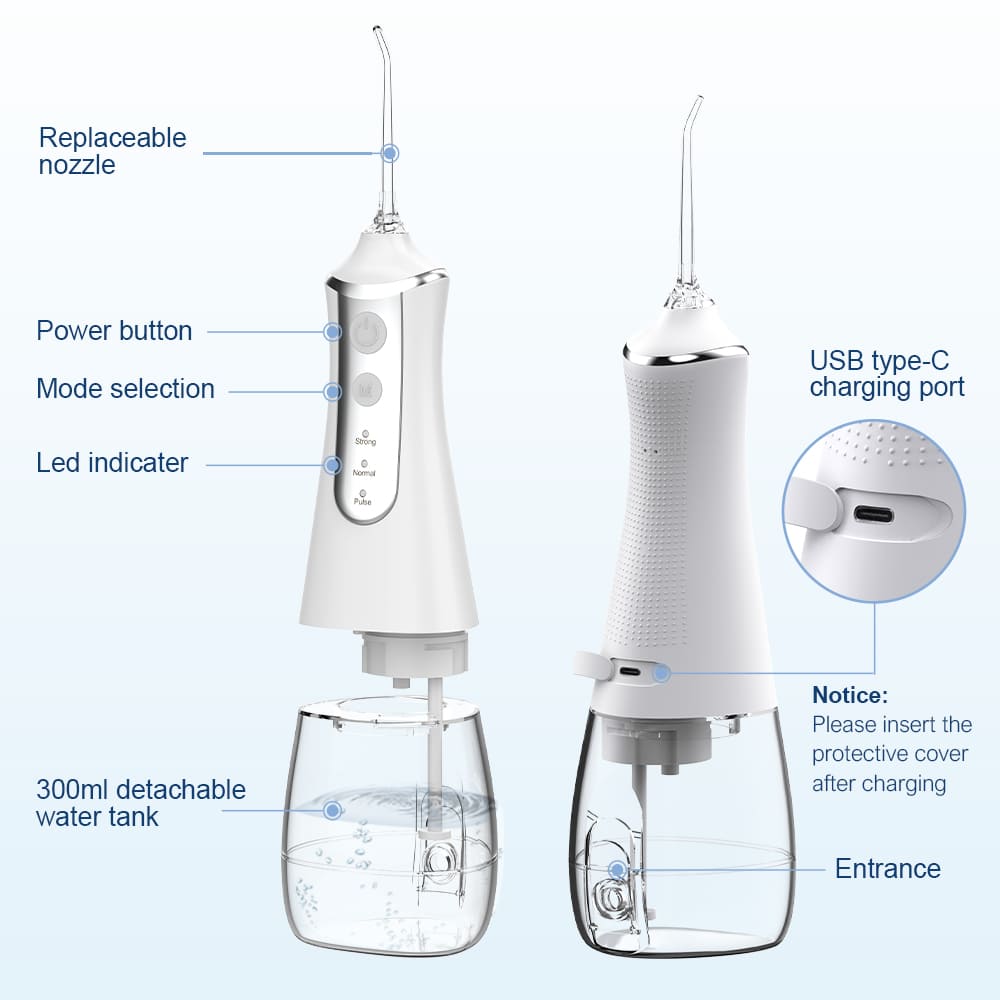 Hydropulseur Jet Dentaire Rechargeable