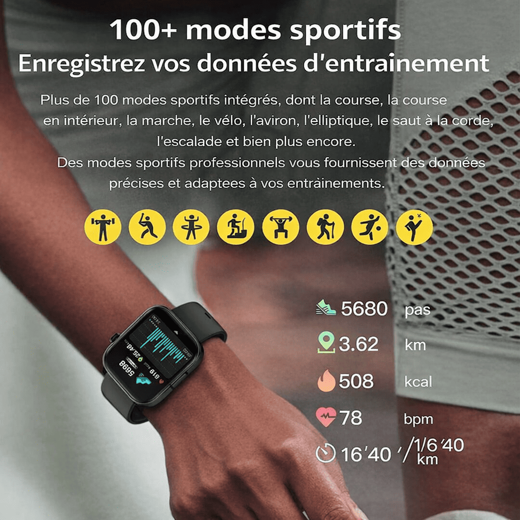 Montre Connectée – Suivi Santé & Activité Physique