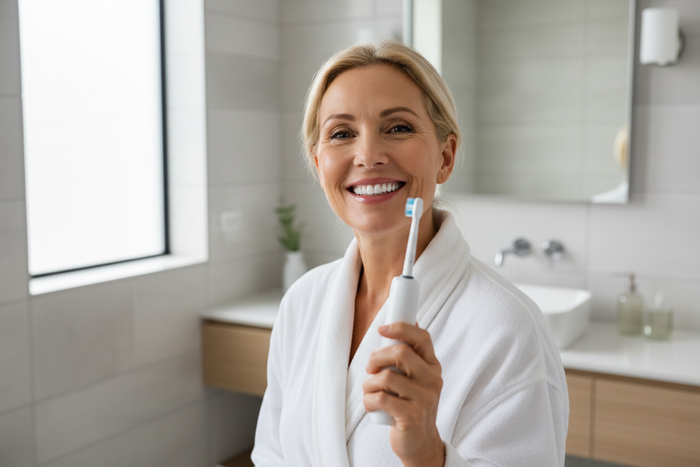 J’utilisais une brosse manuelle depuis 40 ans — ma dentiste m’a montré les photos et j’ai tout changé