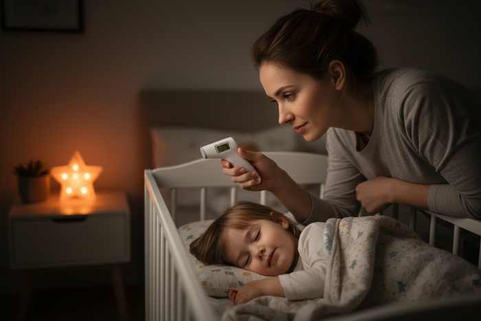Mon enfant avait 39,8°C à 3h du matin — ce thermomètre m’a donné la réponse en 1 seconde
