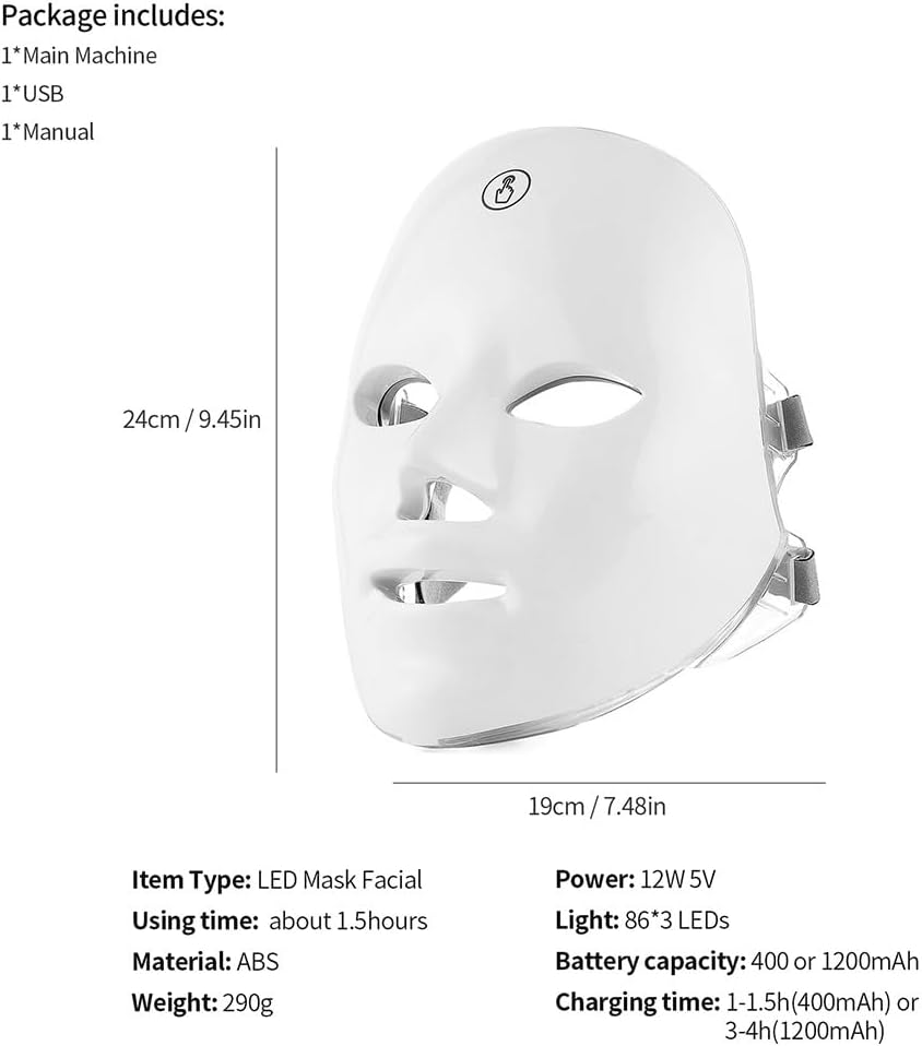 Masque LED Visage Anti-Age