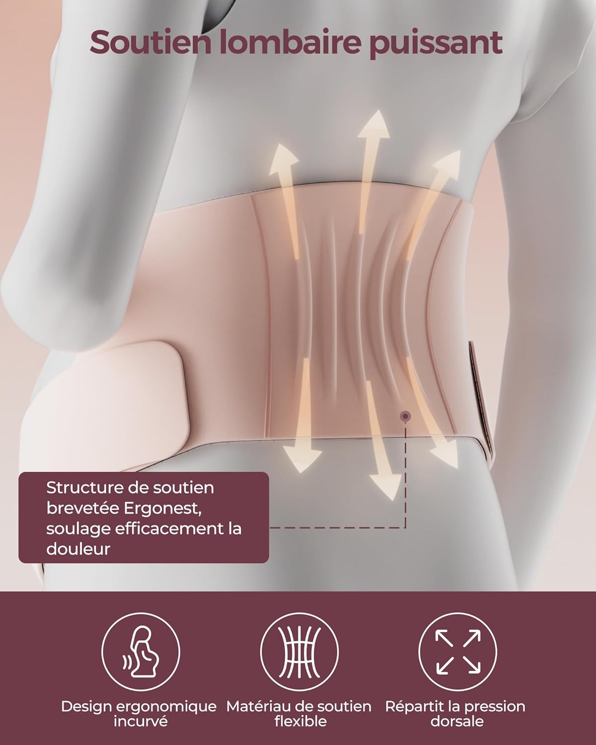 Ceinture de Grossesse – Soutien Ventre & Soulagement Lombaires