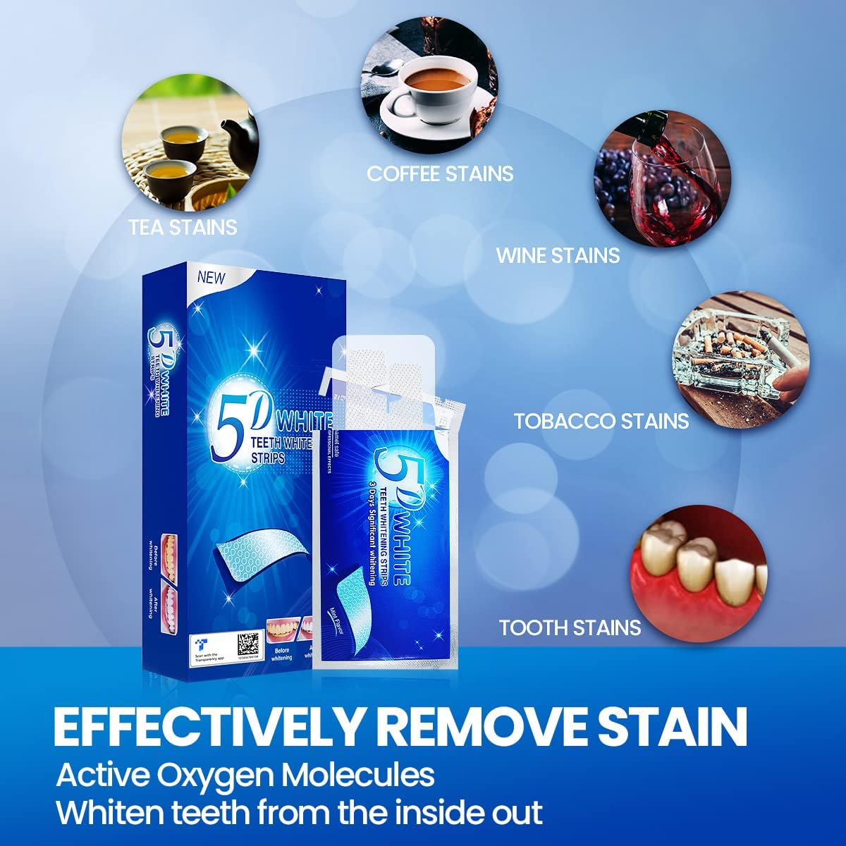 Bandes de Blanchiment Dentaire 5D