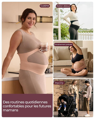 Ceinture de Grossesse – Soutien Ventre & Soulagement Lombaires