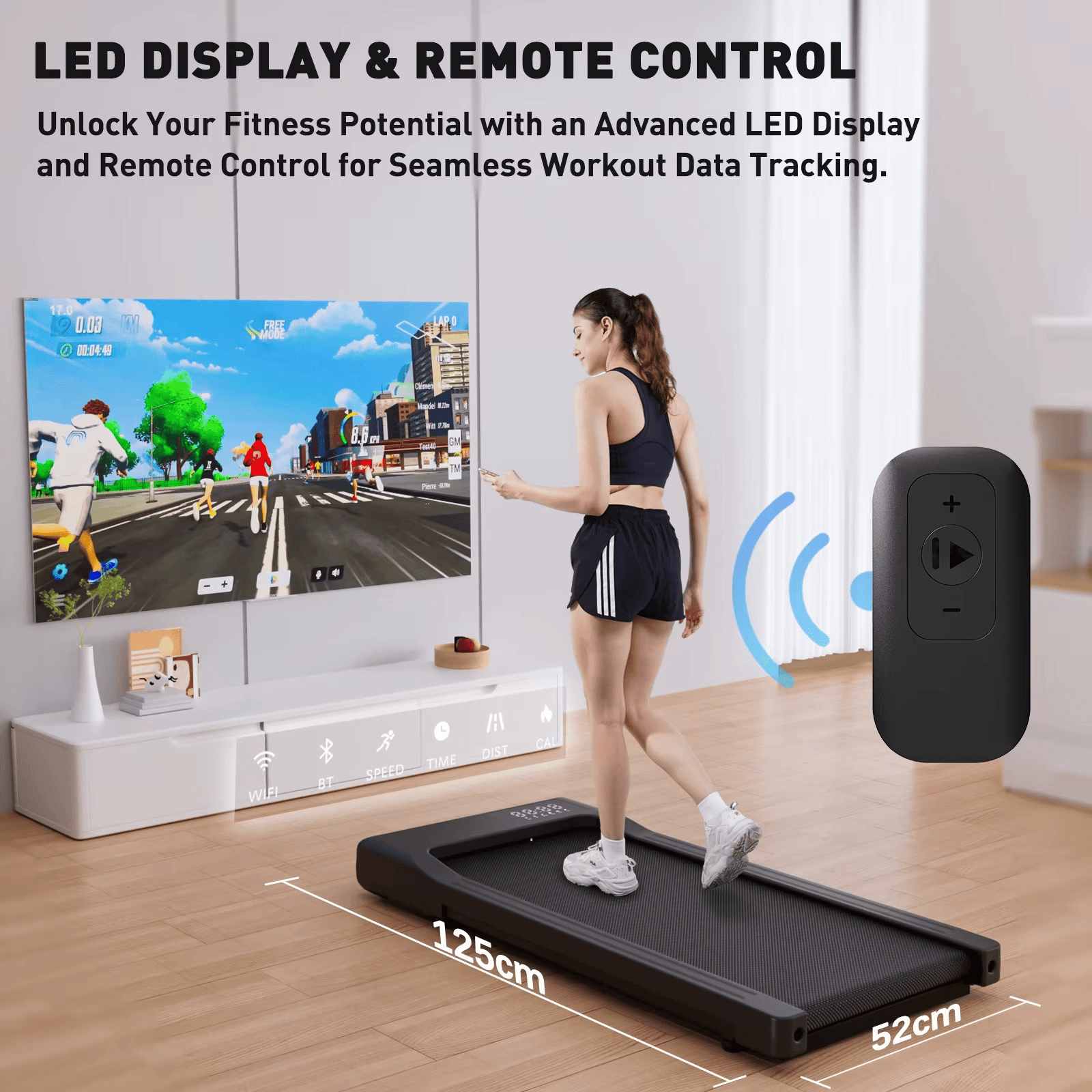 Tapis de Marche Electrique - Jusqu’à 4km/h