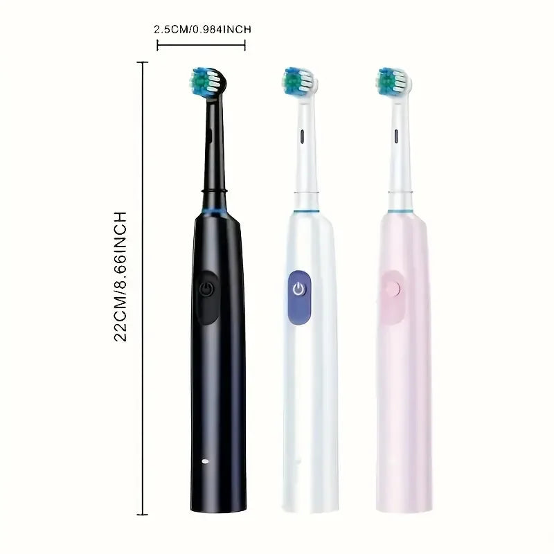 Brosse à Dents Électrique Rechargeable – 5 Modes - 8 Têtes incluses
