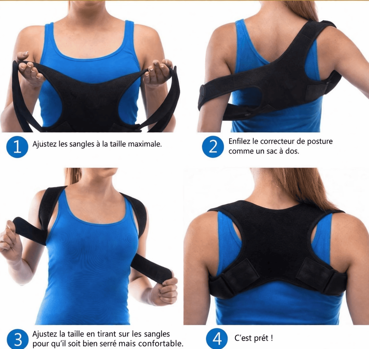 Correcteur de Posture Pour Hommes & Femmes