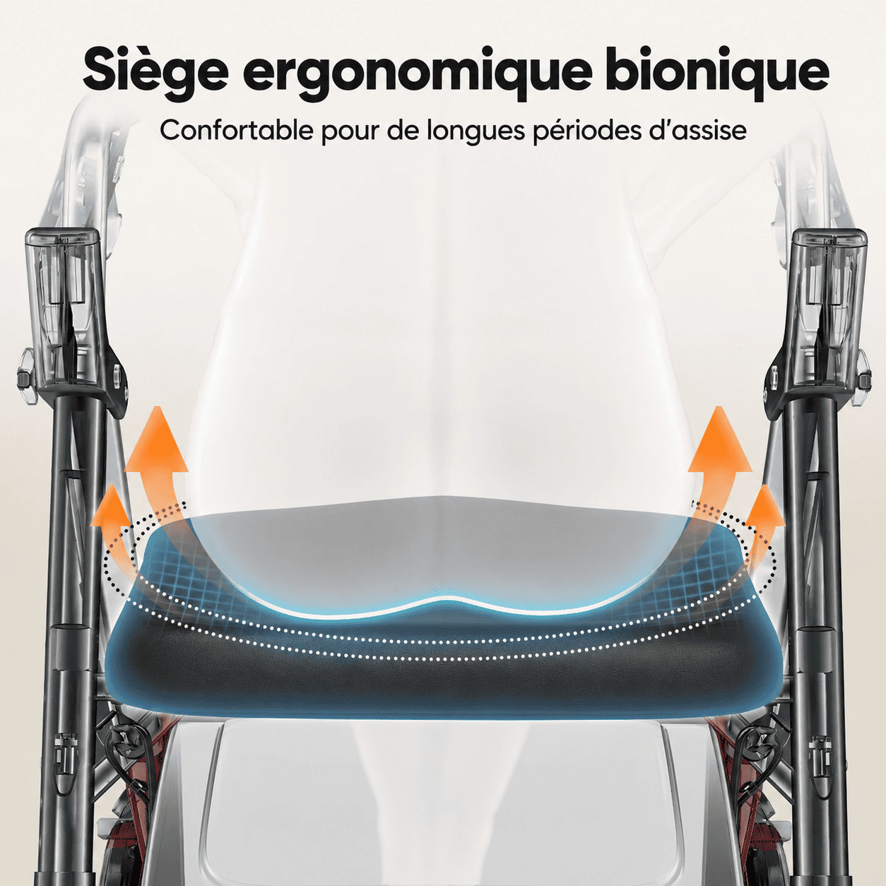 Déambulateur Rollator 4 Roues