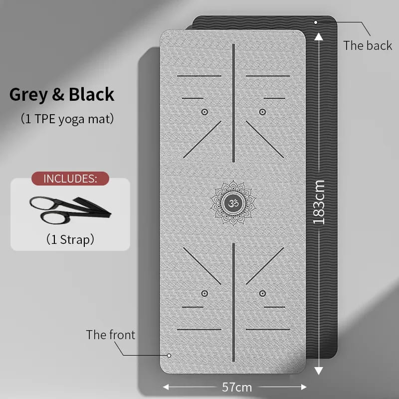 Tapis de Yoga 6mm Épais Antidérapant – Confort Optimal