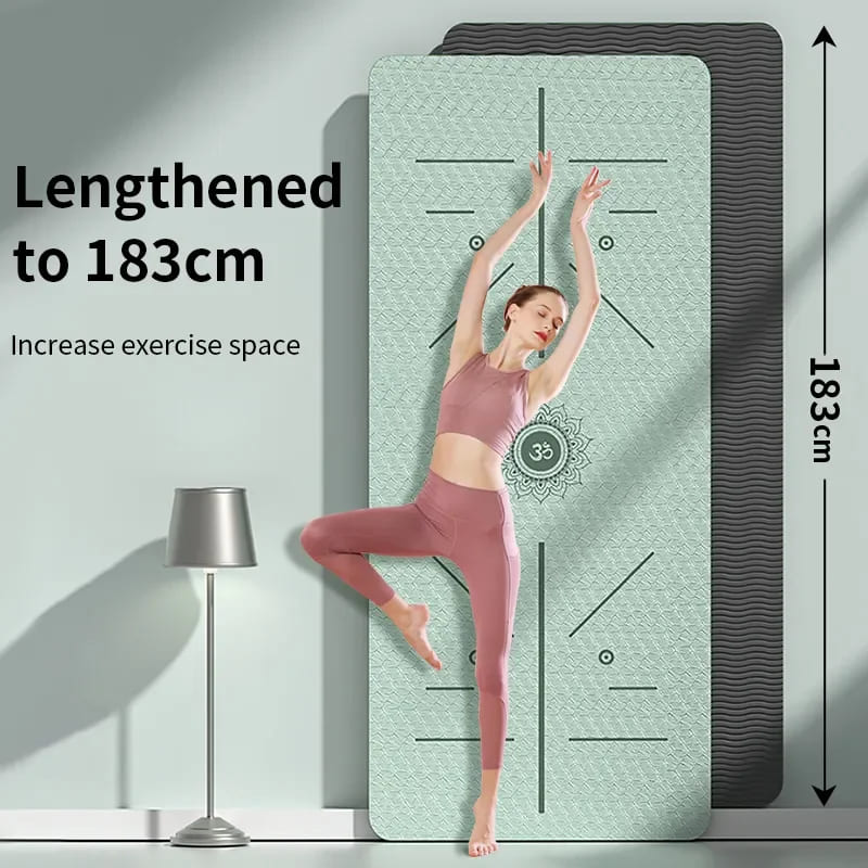 Tapis de Yoga 6mm Épais Antidérapant – Confort Optimal