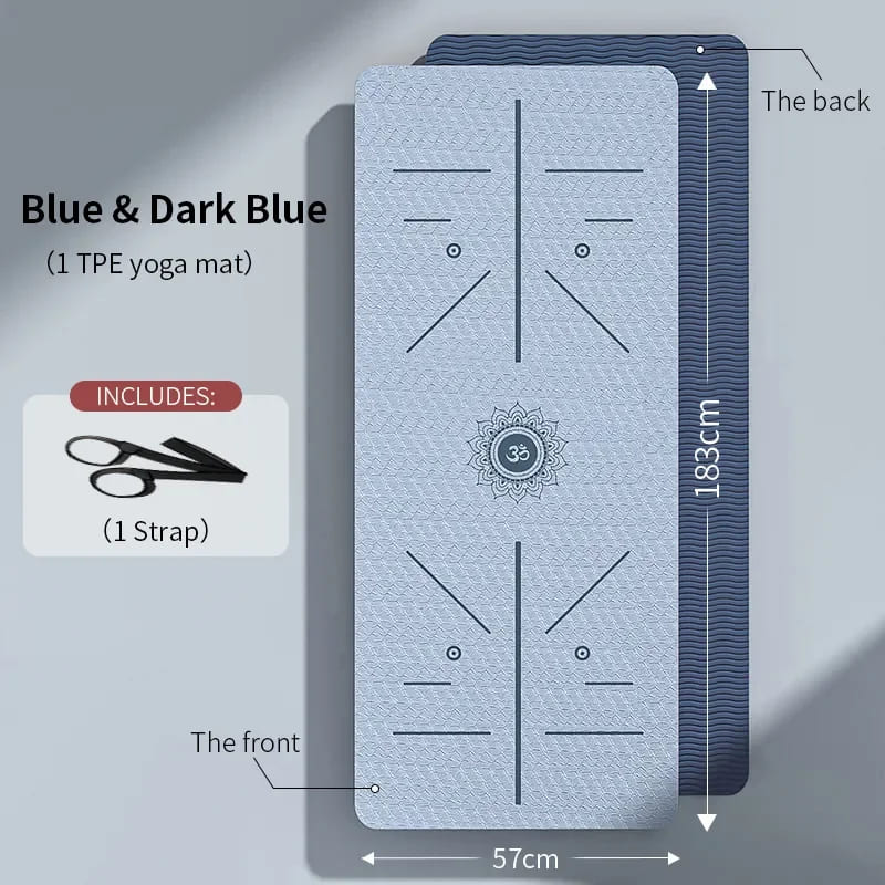 Tapis de Yoga 6mm Épais Antidérapant – Confort Optimal
