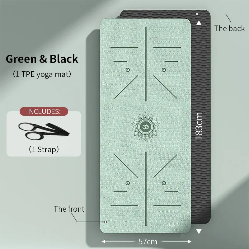 Tapis de Yoga 6mm Épais Antidérapant – Confort Optimal