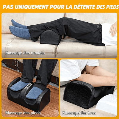 Masseur de Pieds Électrique 3D Shiatsu Chauffant – 12 Têtes Rotatives