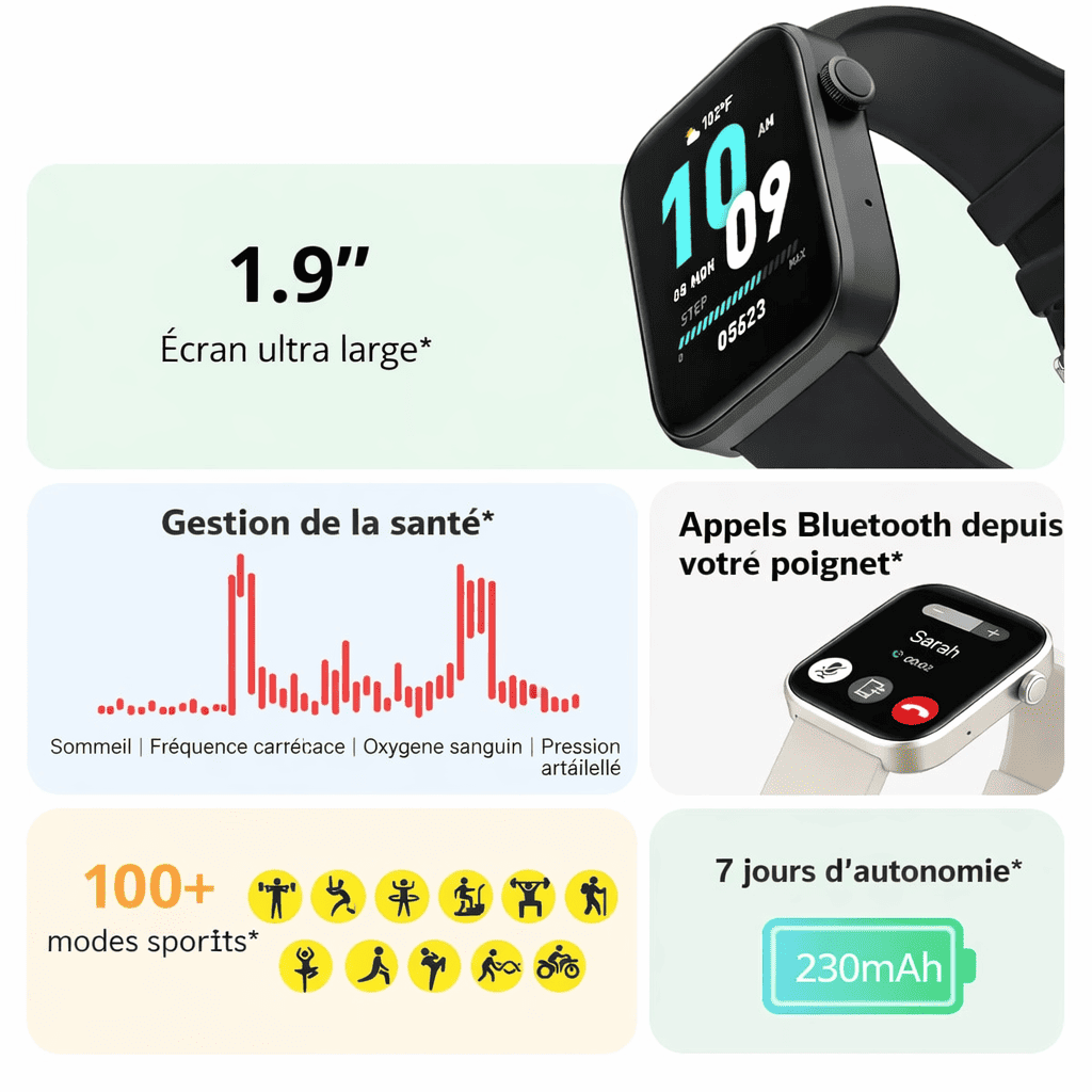 Montre Connectée – Suivi Santé & Activité Physique