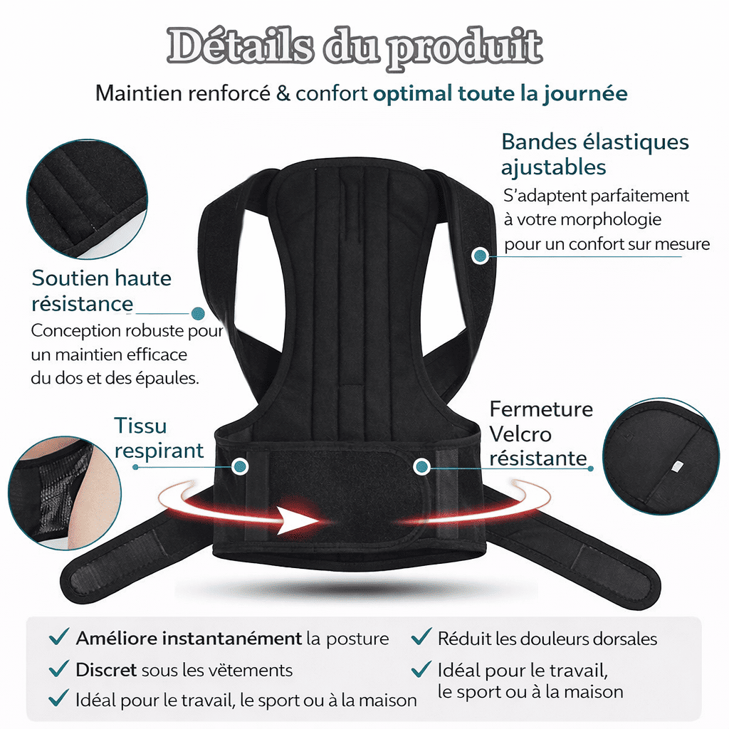 Correcteur de Posture Dorsal