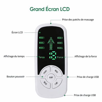 Électrostimulateur TENS – Soulagement Douleurs Musculaires & Articulaires