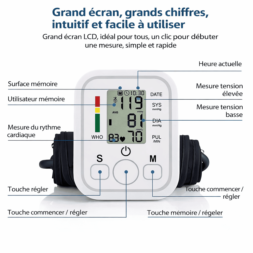 Tensiomètre Bras Électronique
